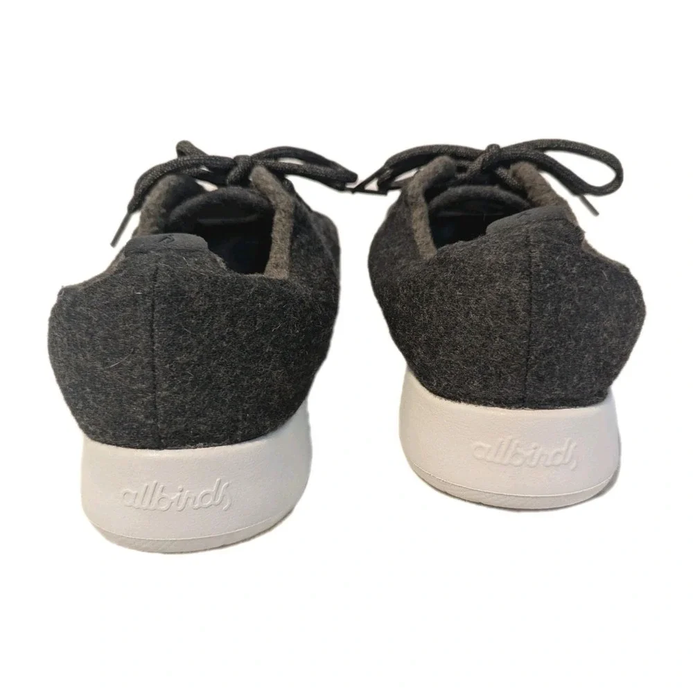 Allbirds Mens ZQ Merino Wool Runner Shoes Classic Sneakers Dark Gray Lace Sz 10